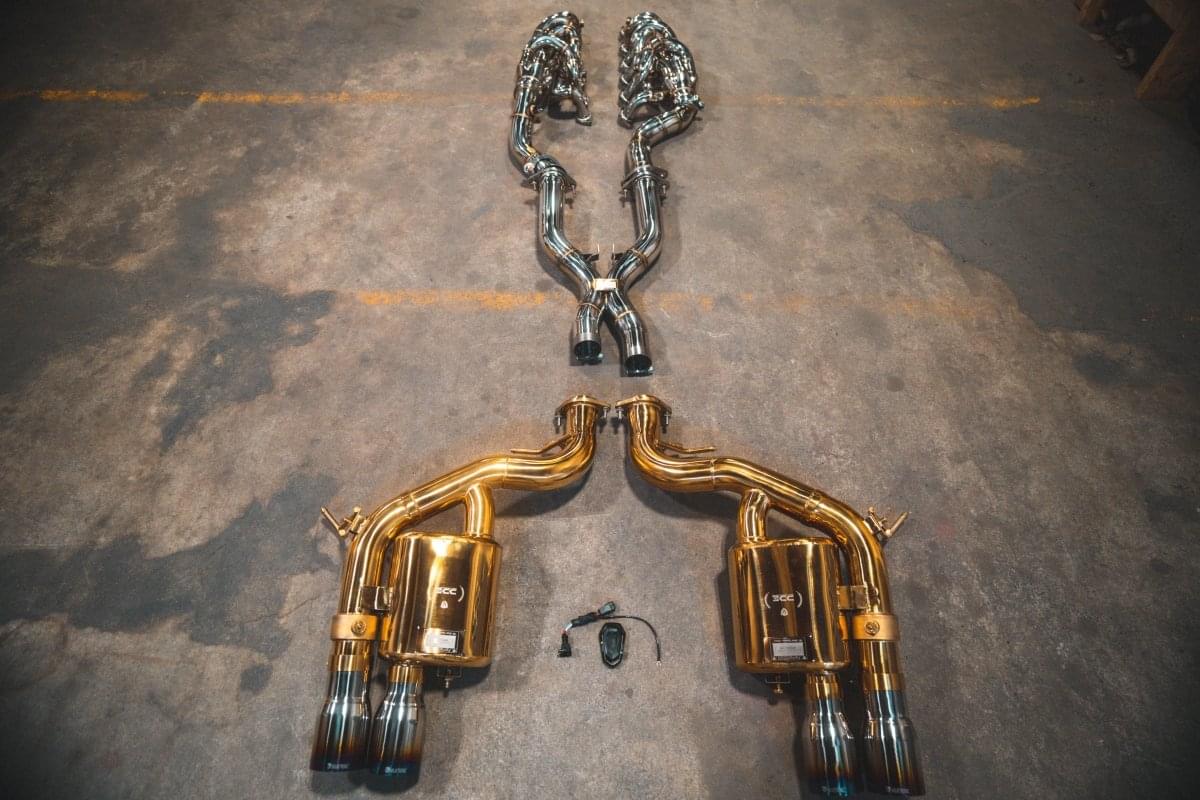 Ferrari 599 RACE F1 Valved Exhaust system.