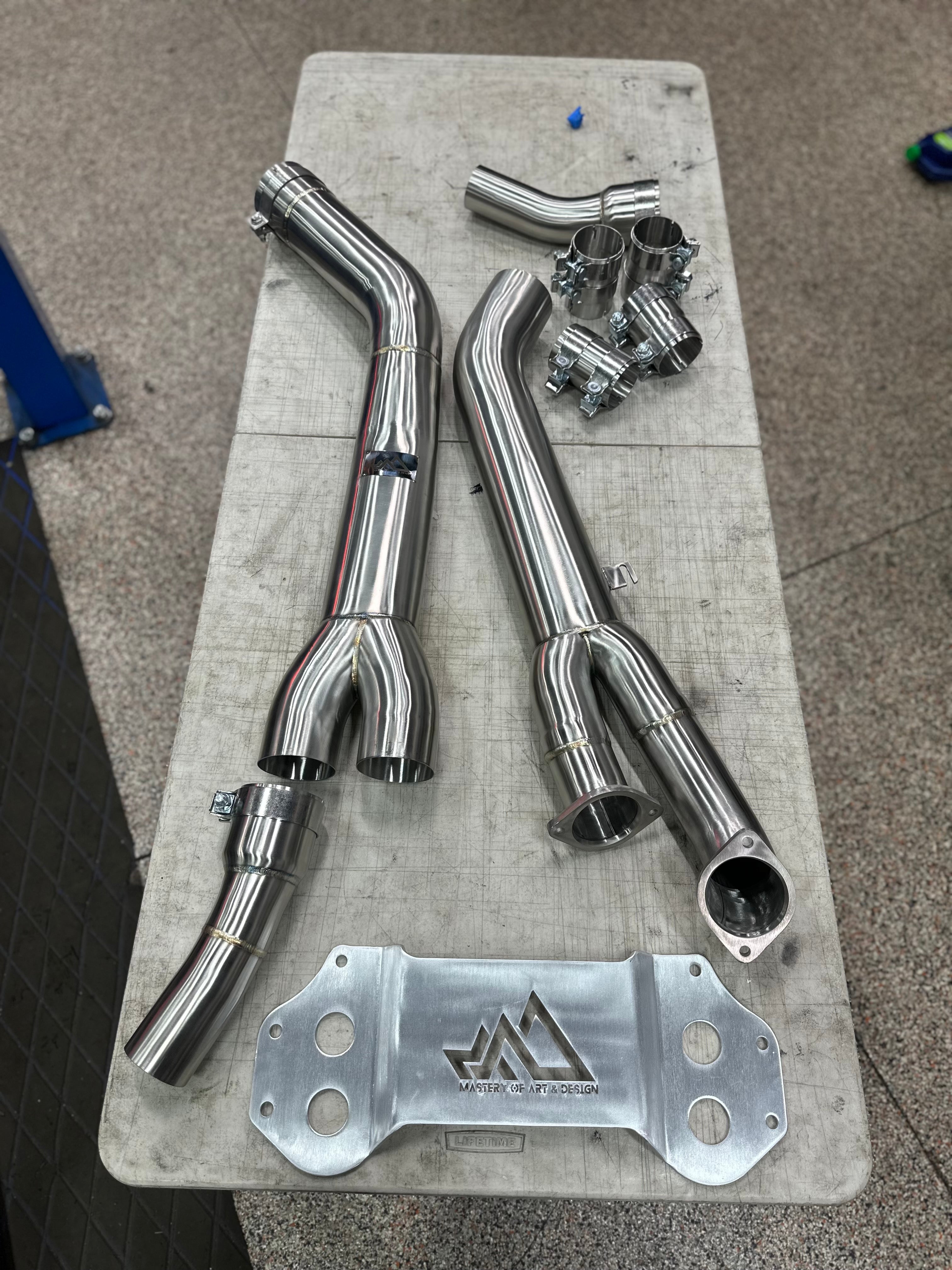 MAD BMW S58 4" Fat Boy Single Midpipe M3 M4 G80 G82 - COLORADO N5X