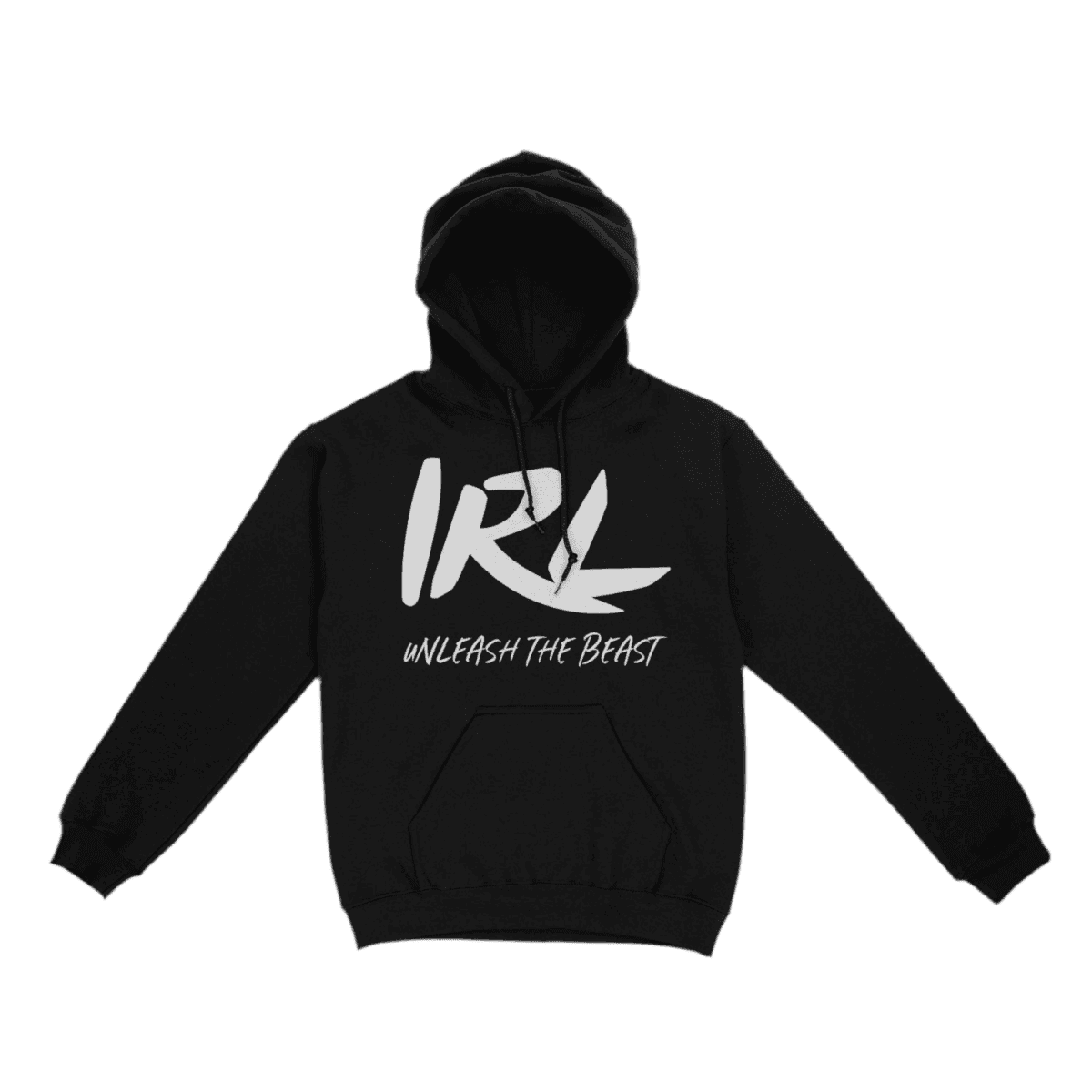 IRL BLACK HOODIE.