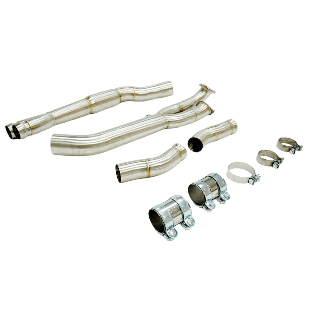 High Flow G8x Stainless Steel Midpipe with Enhanced Performance.