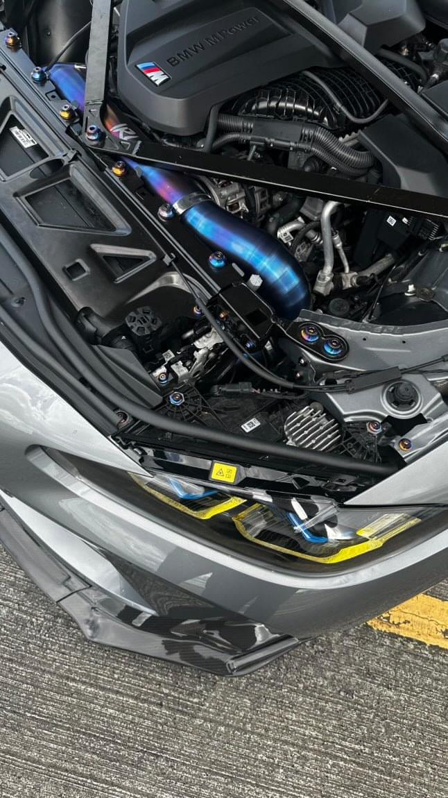IRL G8x Titanium Front Mount Intakes.