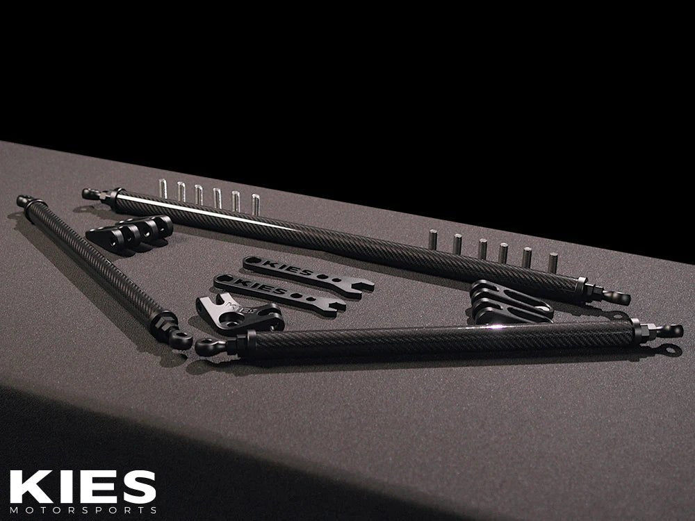 KIES Executive Line G8x S58 Carbon Fiber Strut Brace | G80, G81 M3, G82, G83 M4, G87 M2.