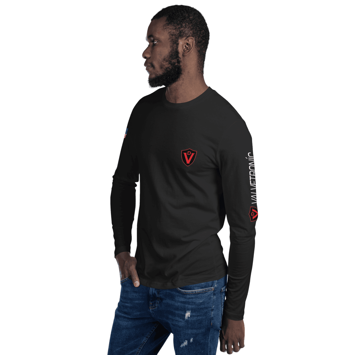 Long Sleeve Fitted Crew.
