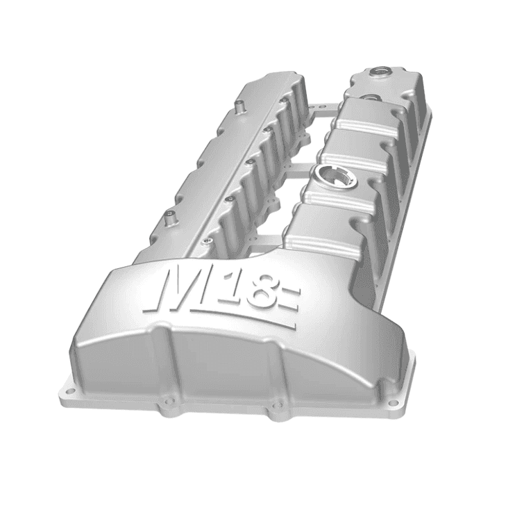 M18 N53/N54 Cast Aluminum Valve Cover W Logo.