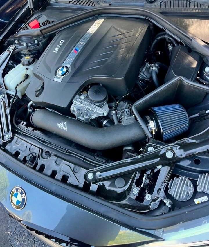 MAD BMW F3x N55 M135 M235 M2 335 435 High Flow Air Intake W/ Heat Shield.