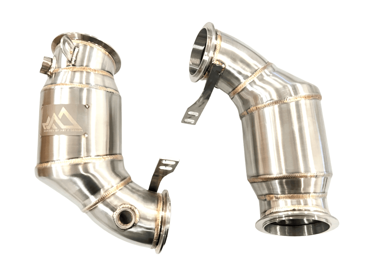 MAD BMW F90 M5 F92 M8 Primary Catted Downpipes S63R.