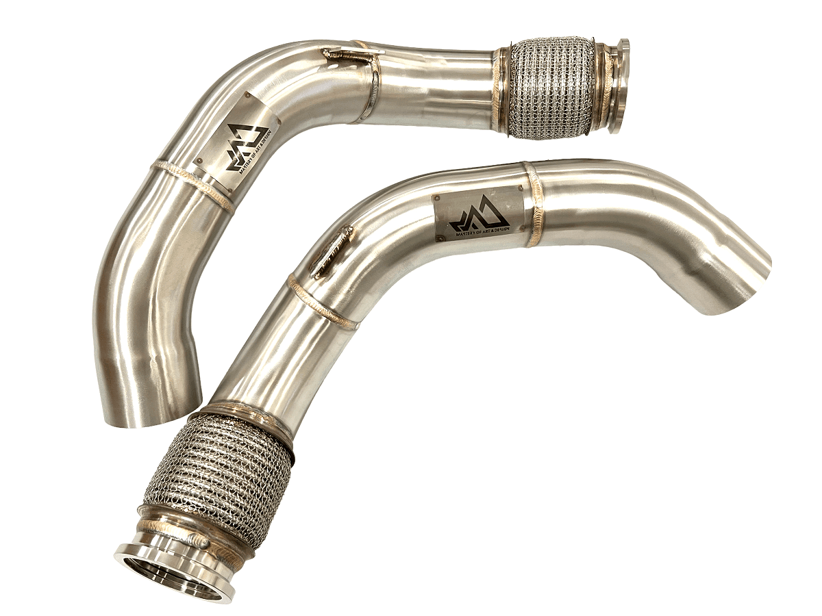 MAD BMW F90 M5 F92 M8 Secondary Downpipes S63R.
