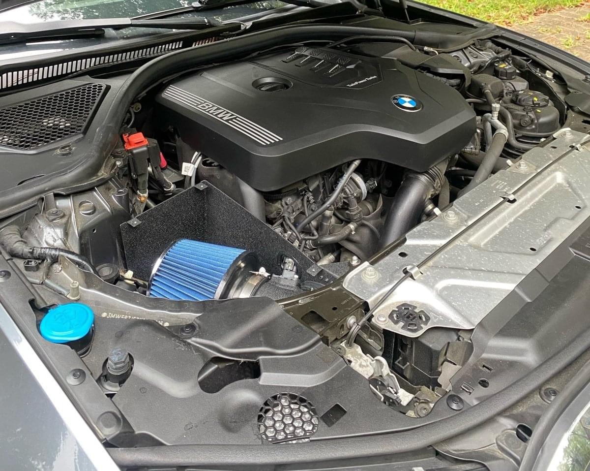 MAD BMW G2x B46 B48 230 330 430 High Flow Air Intake W/ Heat Shield.