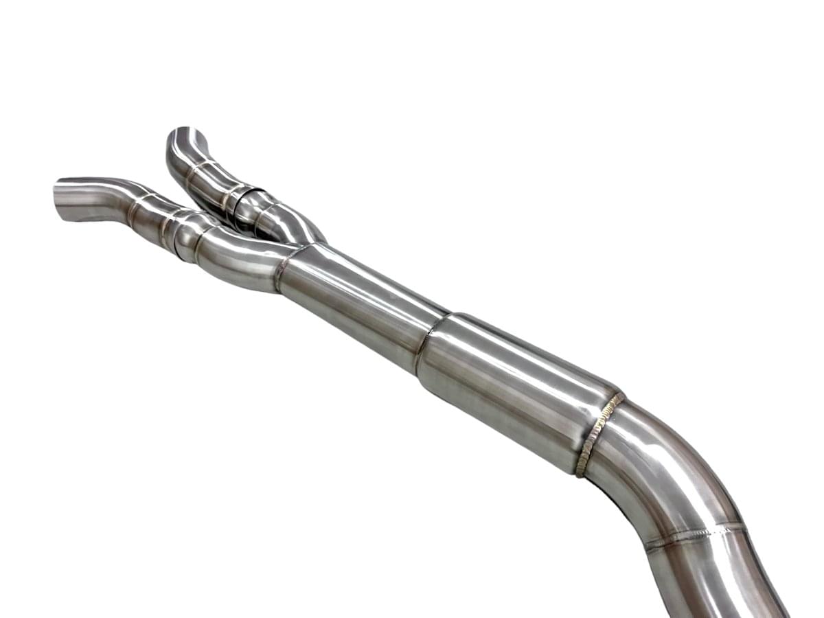 MAD BMW G87 M2 S58 Resonated Single Midpipe (Brace Included).