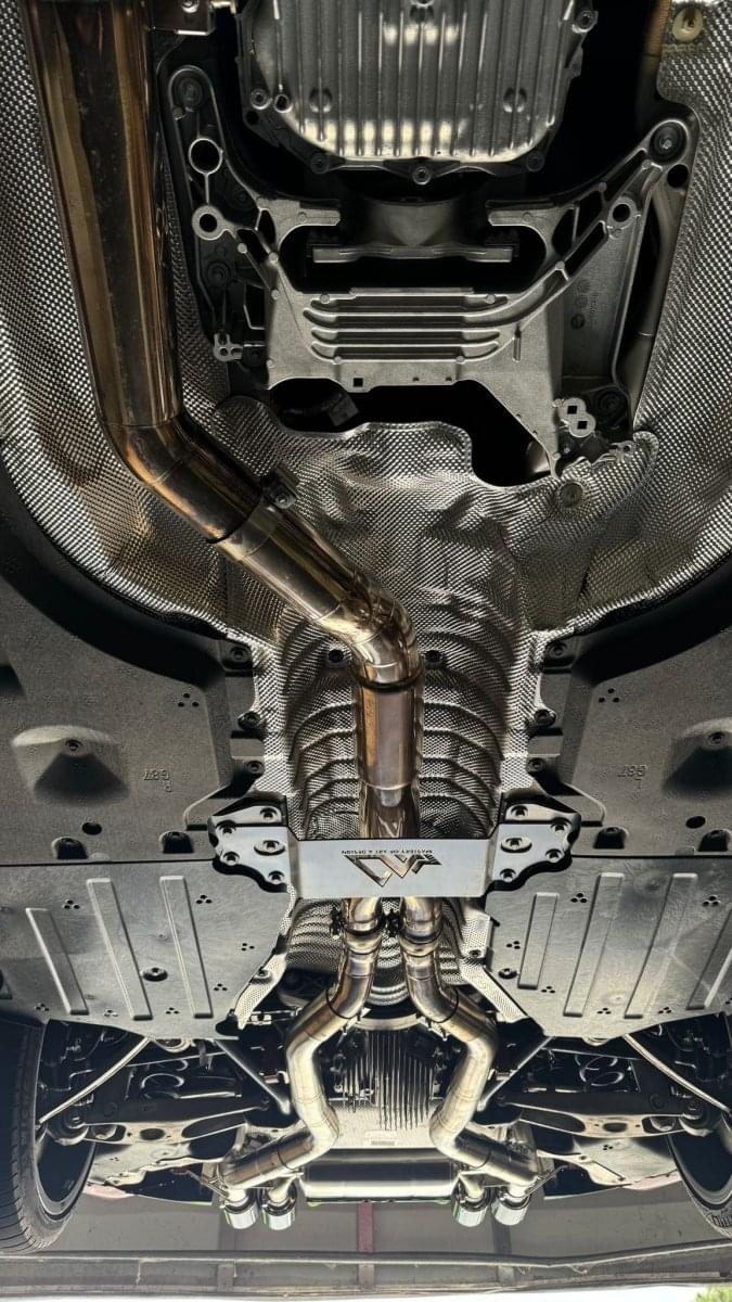 MAD BMW G87 M2 S58 Resonated Single Midpipe (Brace Included).