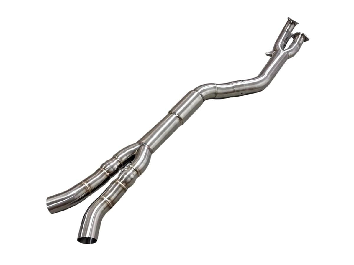 MAD BMW G87 M2 S58 Resonated Single Midpipe (Brace Included).