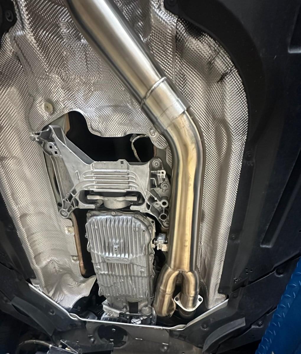 MAD BMW S58 4" Fat Boy Single Midpipe M3 M4 G80 G82.