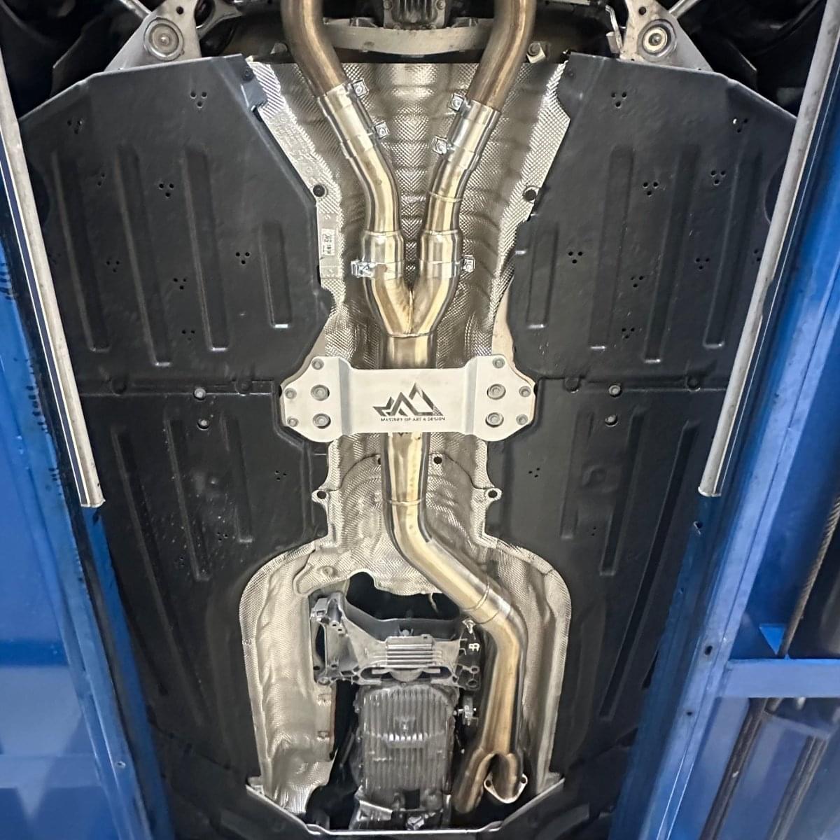 MAD BMW S58 4" Fat Boy Single Midpipe M3 M4 G80 G82.
