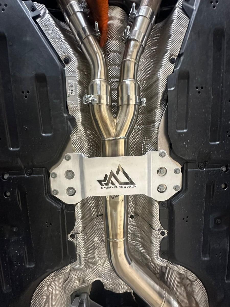 MAD BMW S58 4" Fat Boy Single Midpipe M3 M4 G80 G82.