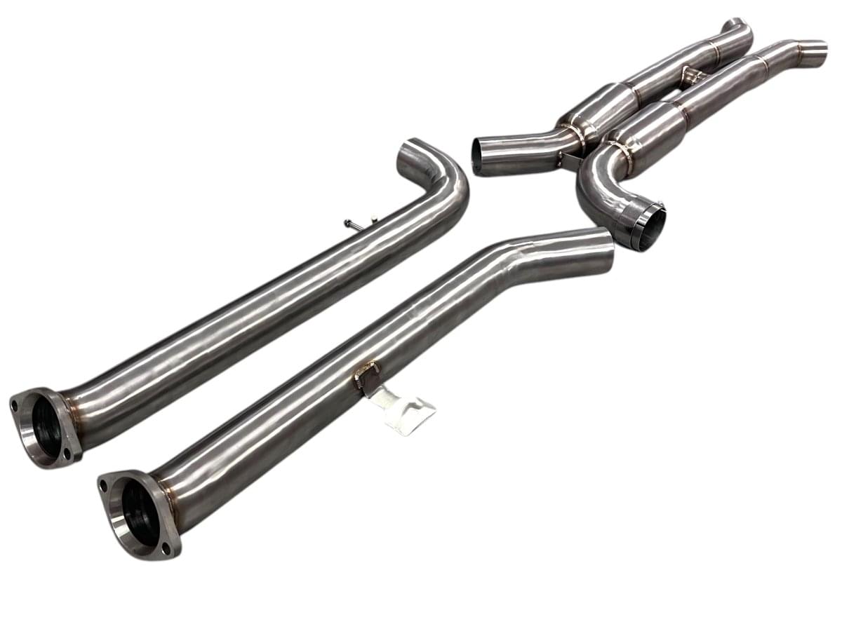 MAD BMW S58 Resonated H-Pipe Midpipe M2 G87.