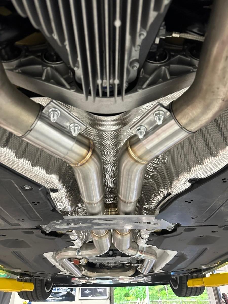 MAD BMW S58 Resonated H-Pipe Midpipe M2 G87.
