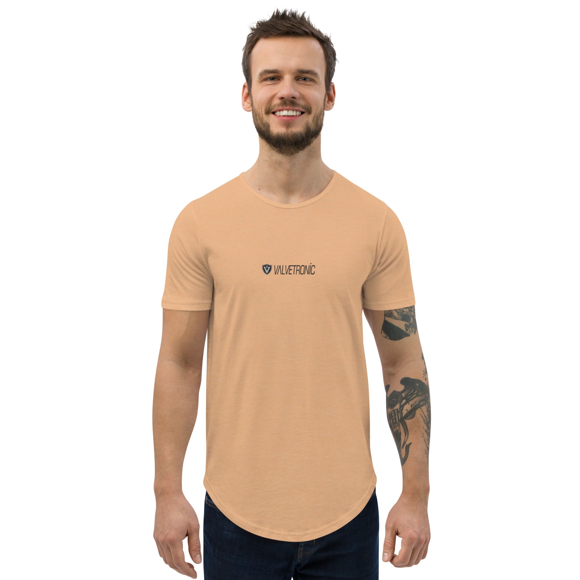 Men's Curved Hem T-Shirt Large special ops logo ( light base colors) - COLORADO N5X