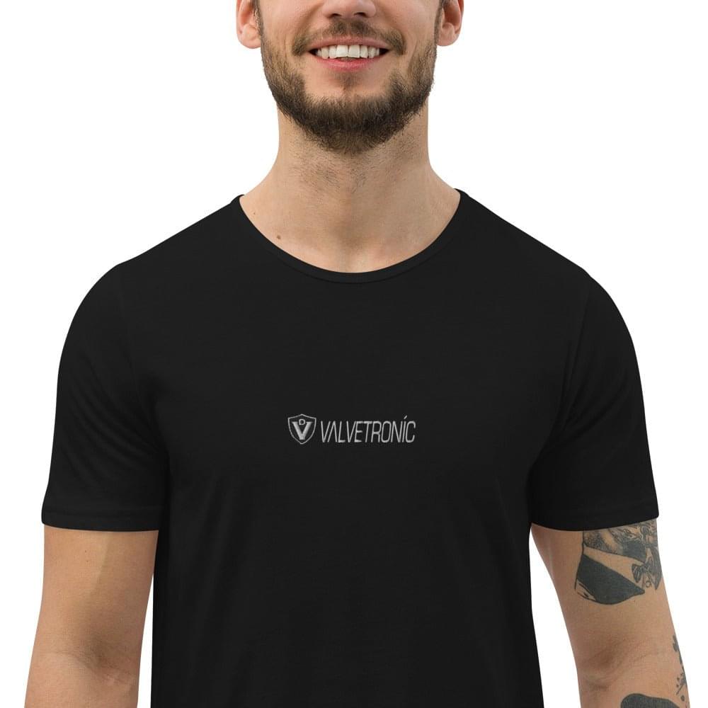 Men's Curved Hem T-Shirt Large special ops logo ( dark base colors).
