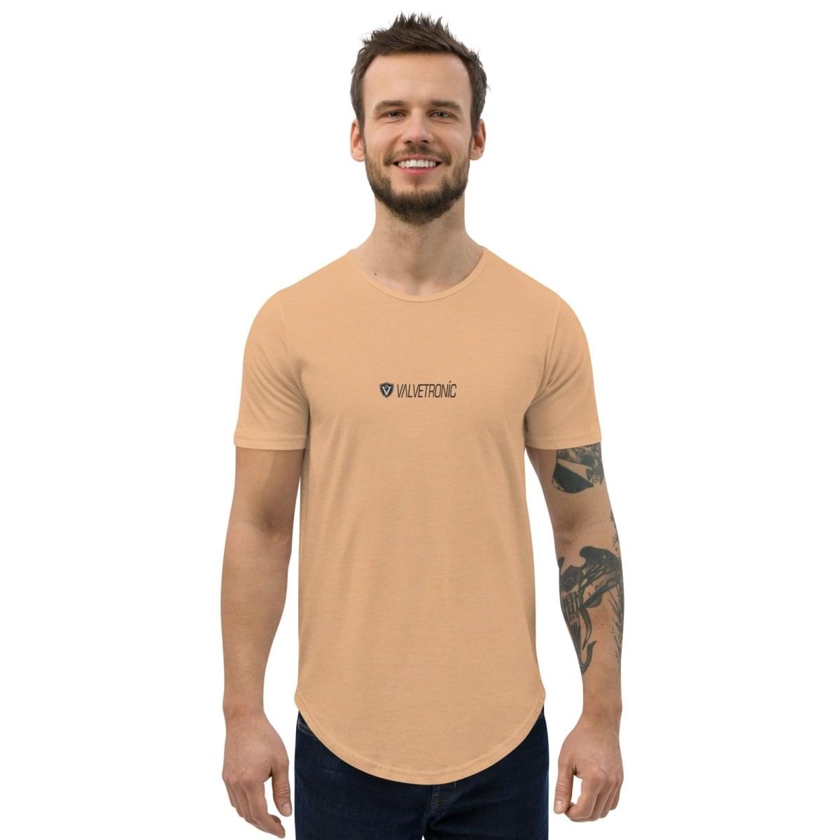 Men's Curved Hem T-Shirt Large special ops logo ( light base colors).