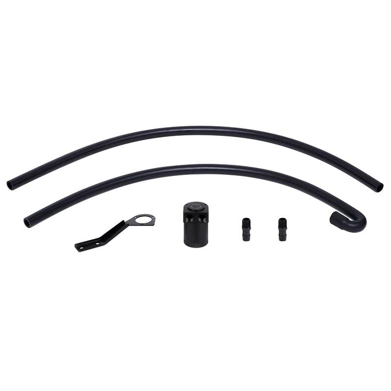 Mishimoto 07-10 BMW N54 Baffled Oil Catch Can Kit - Black (CCV Side).