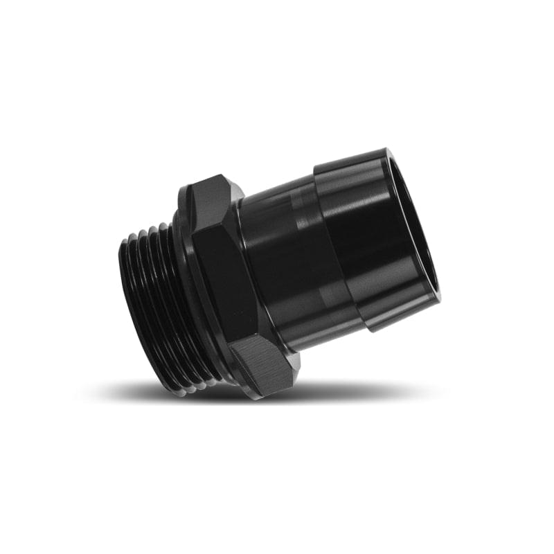 Mishimoto -16ORB to 1 1/4in. Hose Barb Aluminum Fitting - Black.