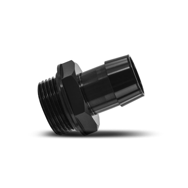 Mishimoto -16ORB to 1in. Hose Barb Aluminum Fitting - Black.