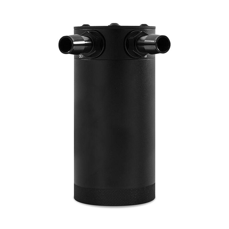 Mishimoto 2-Port Universal XL Baffled Catch Can - Black.