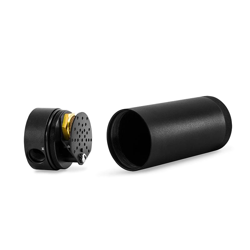 Mishimoto 2-Port Universal XL Baffled Catch Can - Black.