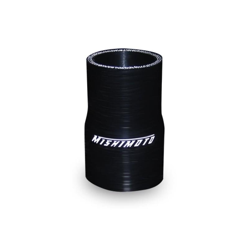Mishimoto 2.0 to 2.25 Inch Black Transition Coupler.