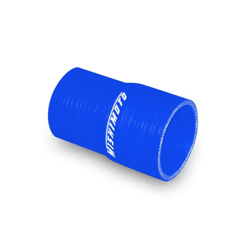 Mishimoto 2.25 to 2.5 Inch Blue Transition Coupler.