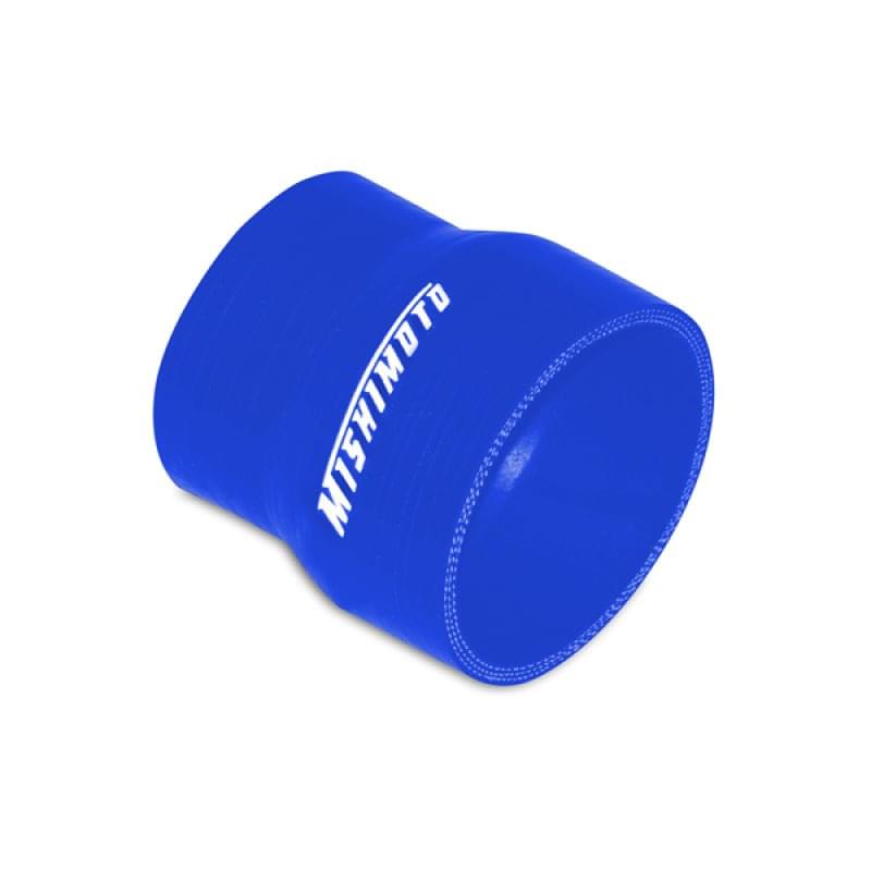 Mishimoto 2.5 to 2.75 Inch Blue Transition Coupler.