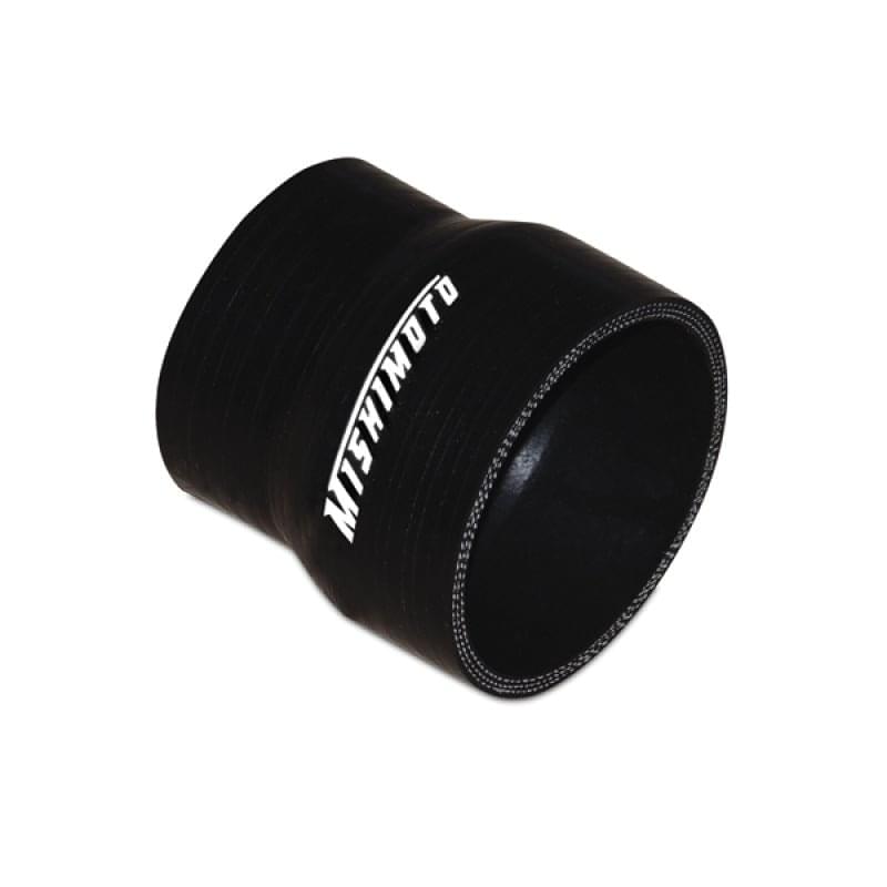 Mishimoto 2.5 to 3.0 Inch Black Transition Coupler.