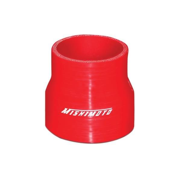 Mishimoto 2.5 to 3.0 Inch Red Transition Coupler.