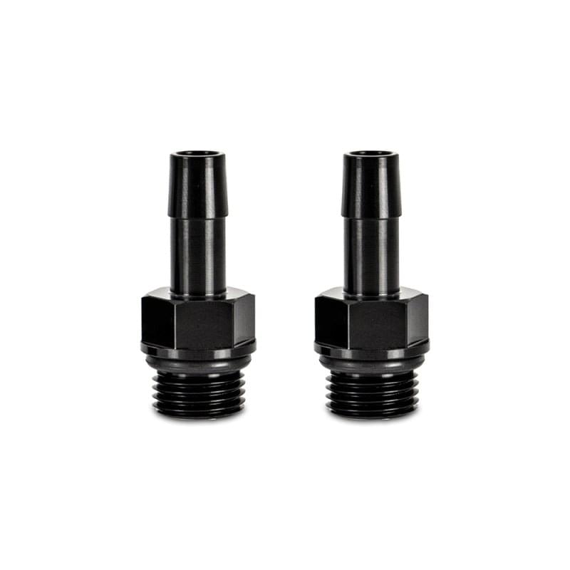 Mishimoto 2pcs M16x1.5 3/8in Aluminum Catch Can Fitting Black.