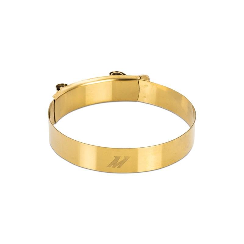 Mishimoto 3 Inch Stainless Steel T-Bolt Clamps - Gold.