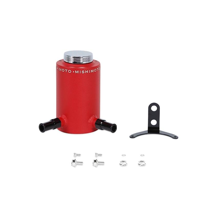 Mishimoto Aluminum Power Steering Reservoir Tank - Wrinkle Red.