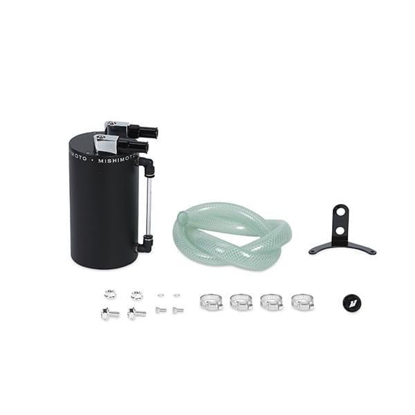 Mishimoto Large Aluminum Oil Catch Can - Wrinkle Black.