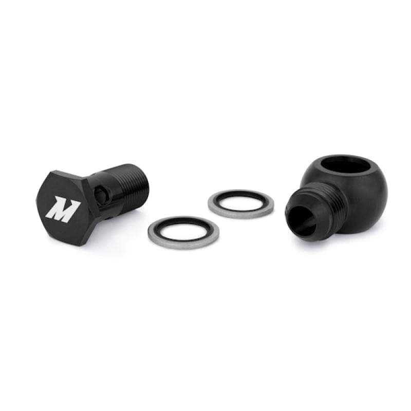 Mishimoto M20 x -10AN Black Banjo Fitting w/ Bolt.
