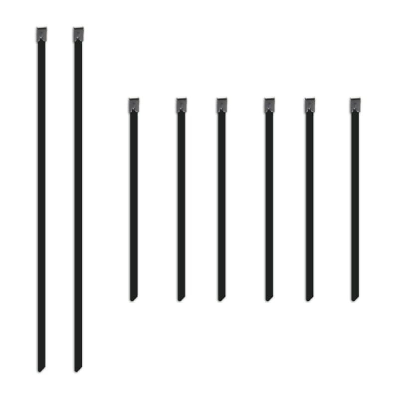 Mishimoto Set of Six 6in & Two 14in Stainless Steel Locking Ties.
