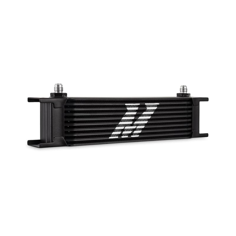 Mishimoto Universal - 6AN 10 Row Oil Cooler - Black.