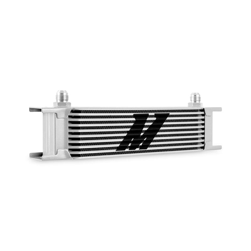 Mishimoto Universal -8AN 10 Row Oil Cooler - Silver.