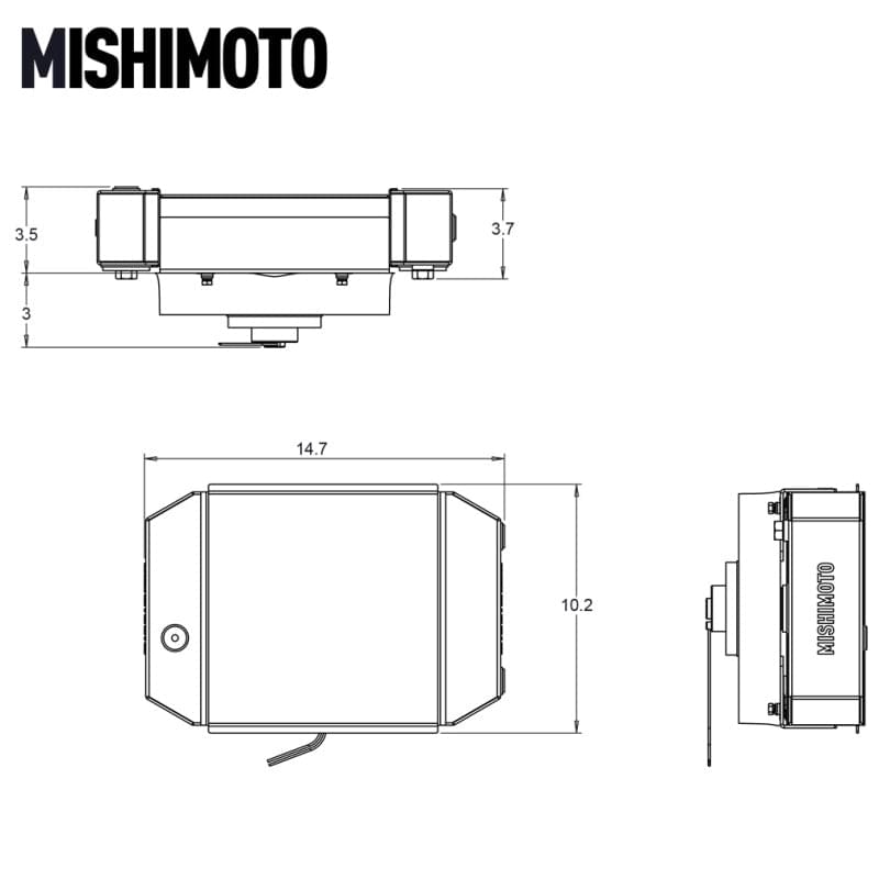 Mishimoto Universal Drag Race Performance Aluminum Radiator - Natural.