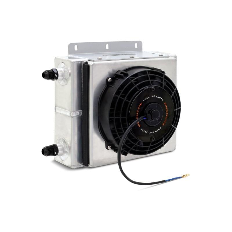 Mishimoto Universal Oil Cooler Kit 23 Row Cooler and 1in x 8in Fan.