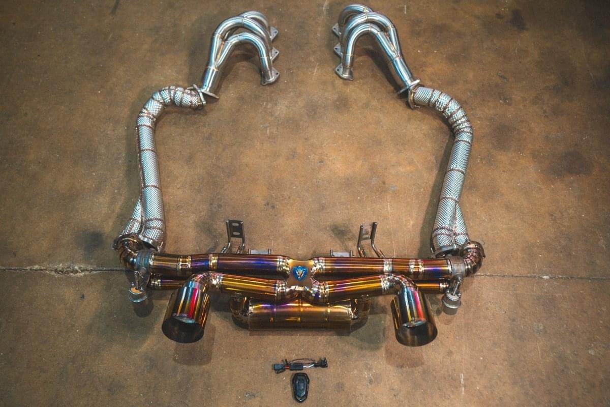 Porsche 718 GT4 / Boxter Spyder Valved Sport Exhaust System.
