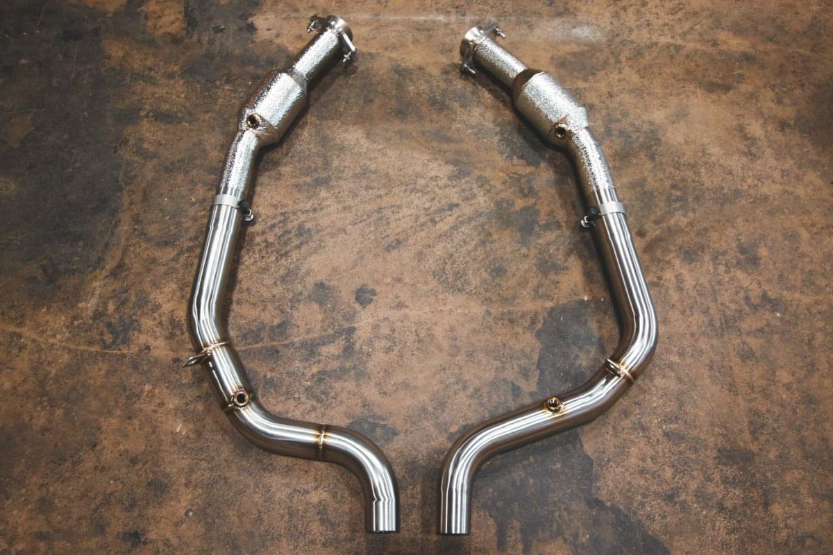 Range Rover Free Flow Front Pipes 200 Cell 2014-2022.