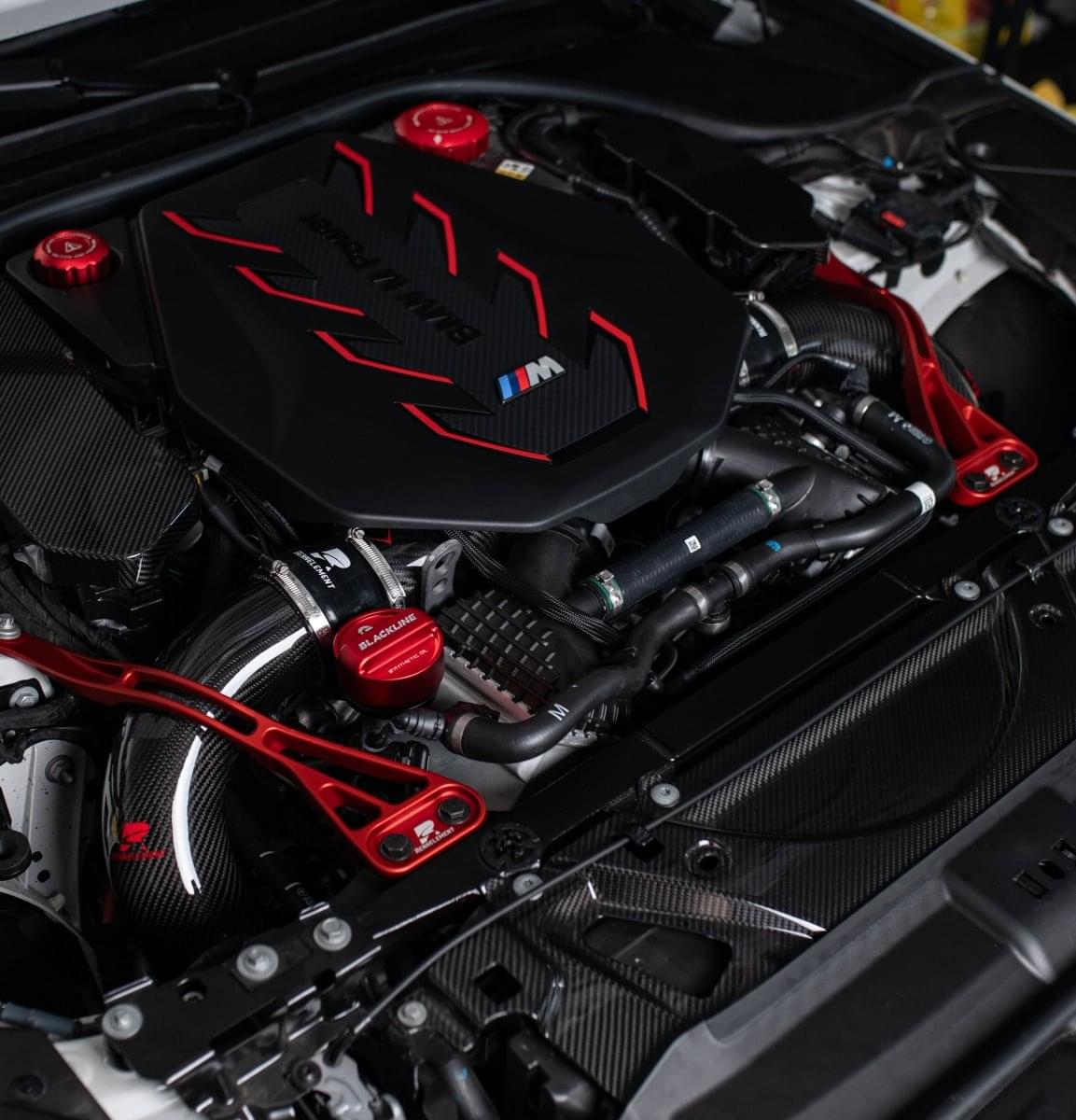 RENNELEMENT G90/G99 M5 BMW Dry Carbon Fiber Front Mount Intake.