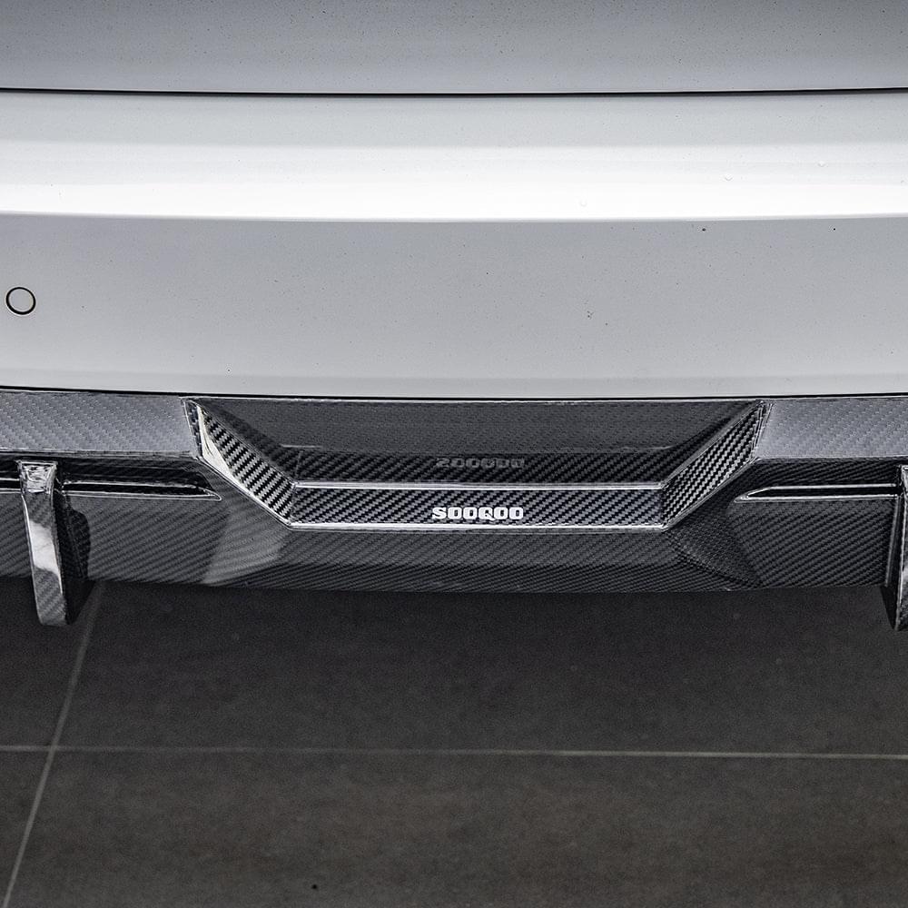 SOOQOO BMW X3 G01 LCI Carbon Fiber Diffuser.