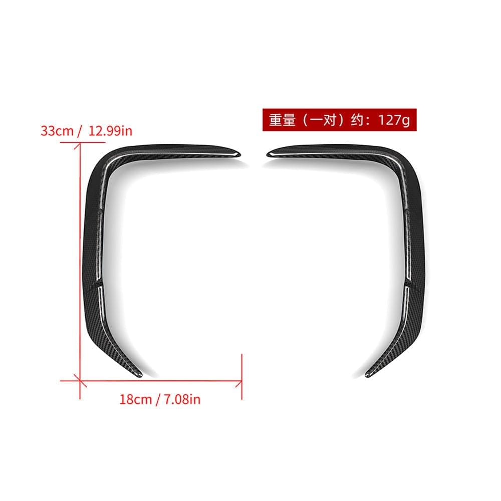 SOOQOO BMW X3M F97 LCI Carbon Fiber Rear Vent Trim.