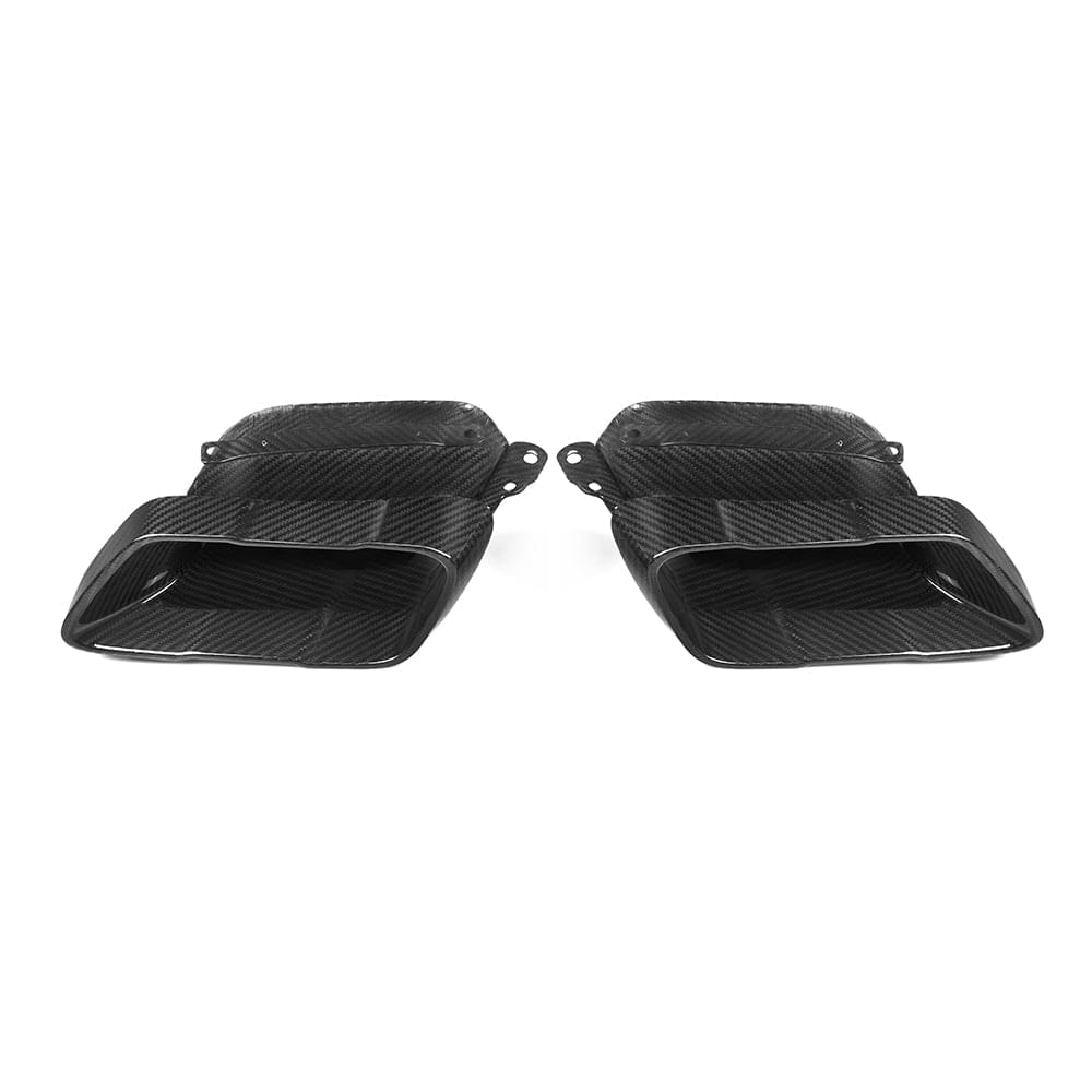 SOOQOO BMW X5 G05 Carbon Fiber Exhaust Tips.