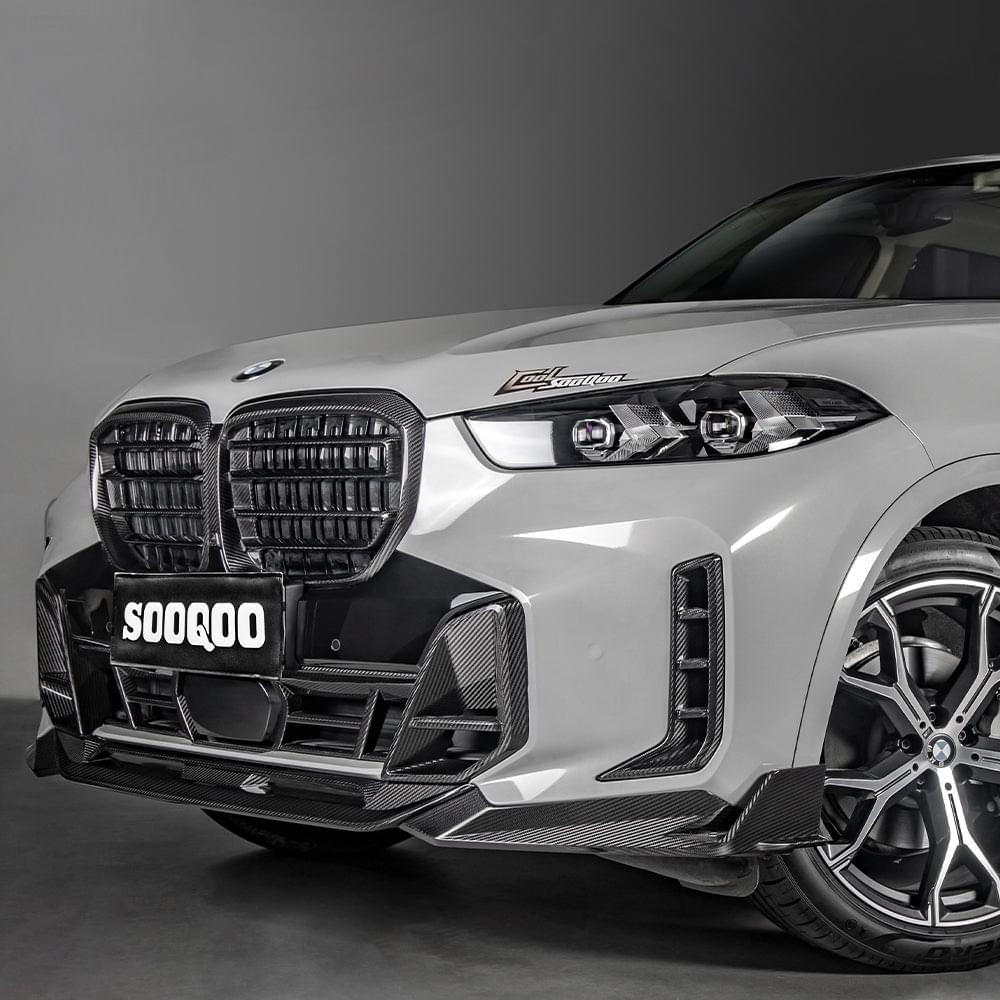 SOOQOO BMW X5 G05 LCI Carbon Fiber Front Centre Trim.